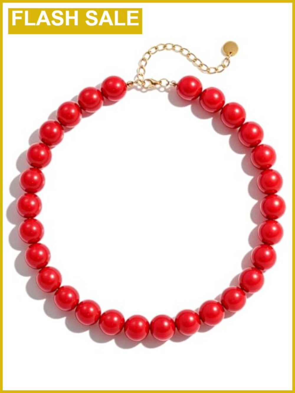Chunky Beaded Necklace for Women 16mm Acrylic Boho Choker Handmade Statement
